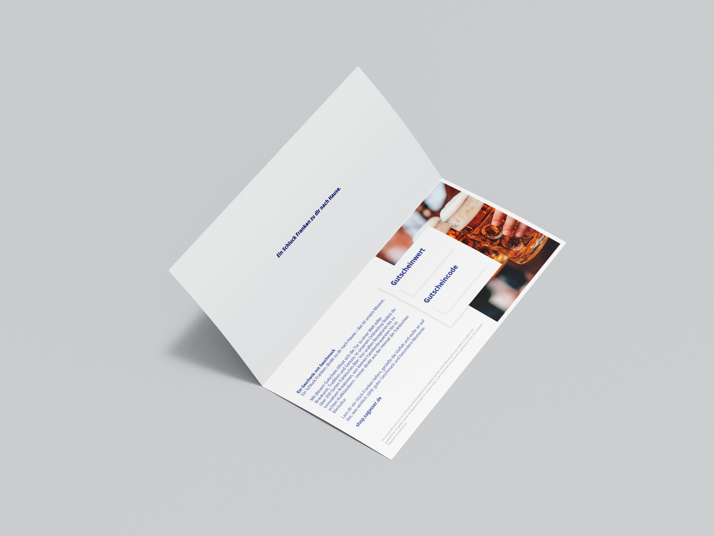 Geschenkgutschein mit Umschlag