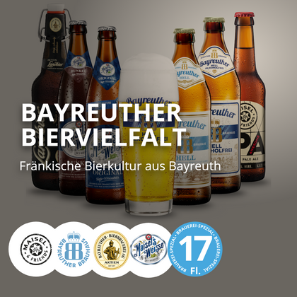 Maisel Bierpaket aus Bayreuth – 17 Biere + Original Brauereiglas